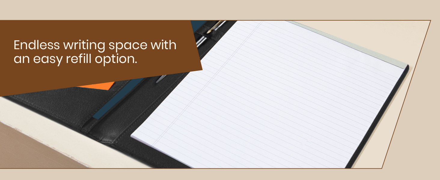 Non-zip padfolio (base model)-Black