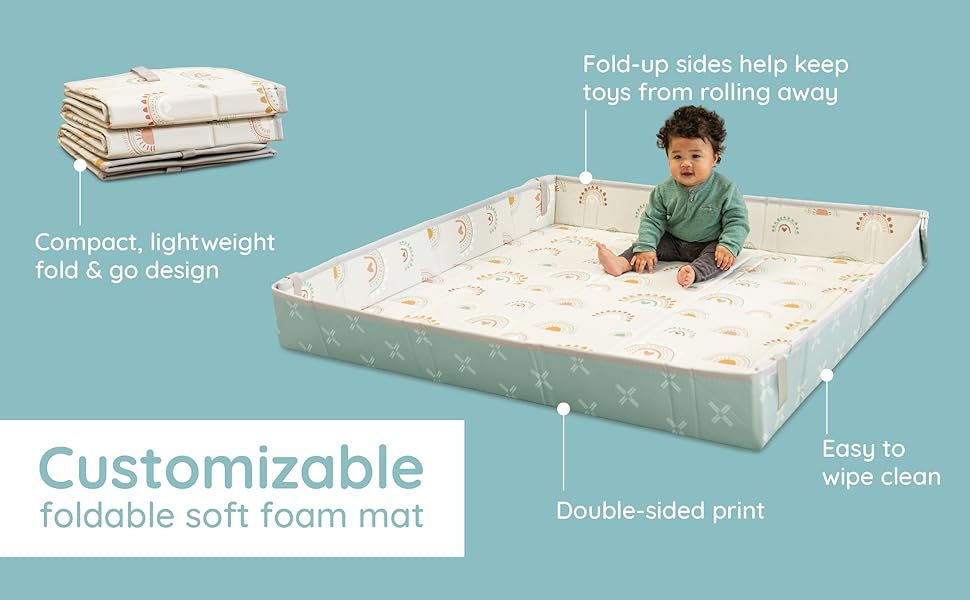 foldable foam mat, soft mat, baby playmat, infantino baby soft foam mat