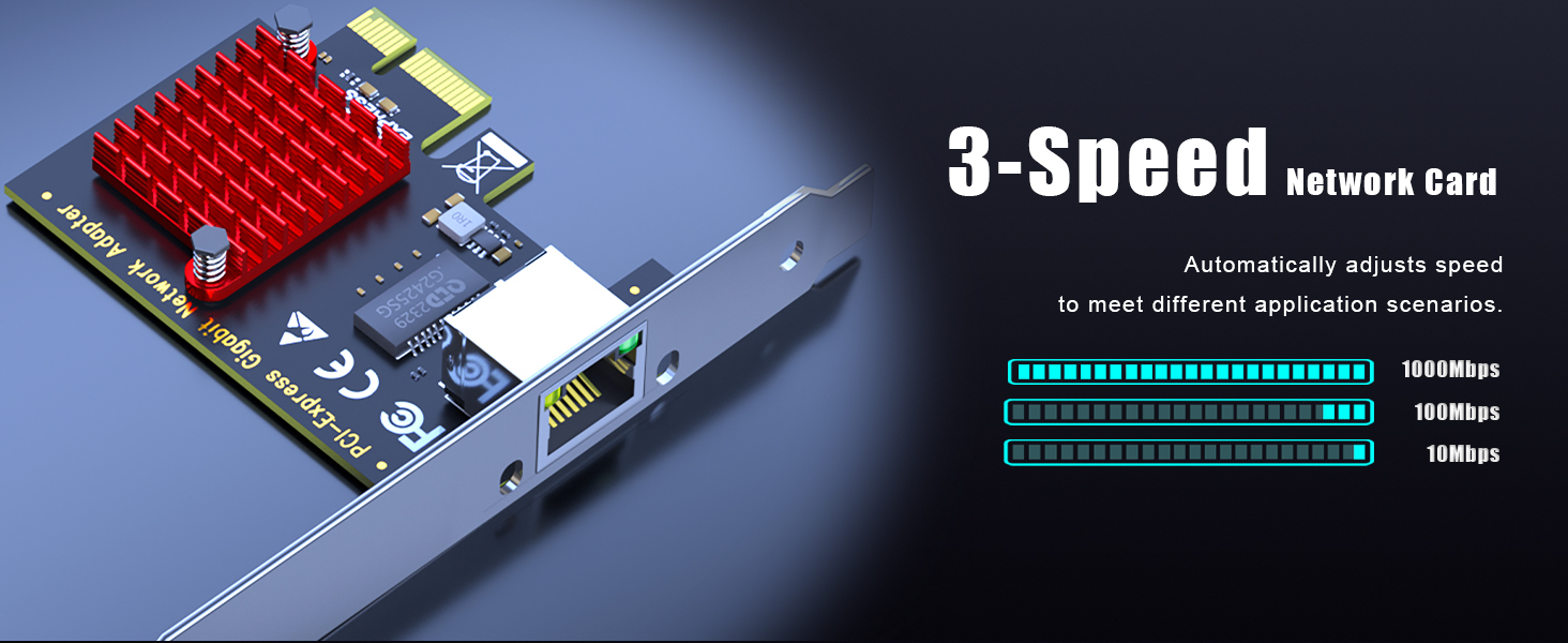 GLOTRENDS LE8111H Gigabit Network Card for Home Desktop PC