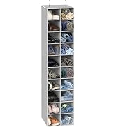 Simple Houseware 20 Section Shelves Hanging Shoes Organizer Holder for Closet, Gray