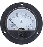 Baomain Round Voltmeter Voltage Meter 62T2 Gauge Analog Panel Class 2.5 AC 150V
