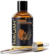 Amber Fragrance Oil Essential Oil, MAYJAM 3.38FL.OZ Amber Oil for Diffusers for Home, Long Lastin...