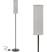 Floor Lamp for Living Room - Pole Lamps for Bedrooms, Ambimall Standing Lamps with Grey Lampshade...