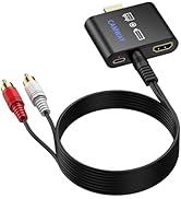 CAMWAY HDMI Audio Extractor for Fire TV Stick, 4K@30Hz HDMI to HDMIand 3.5mm AUX Stereo Audio Con...