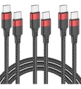 USB C to USB C Cable 3ft, 3 Pack 60W USBC to USBC Cord, Braided 3 Feet USB C Chager Cable Fast Ch...
