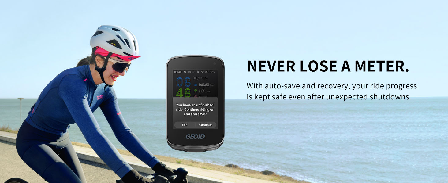 GEOID CC700 2.8‘’ Color Screen Bike/Cycling Computer Wireless - Route Navigation Re-Route Planing