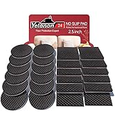 Non Slip Furniture Pads -24 pcs 2.5" Furniture Grippers, Non Skid for Furniture Legs,Self Adhesiv...