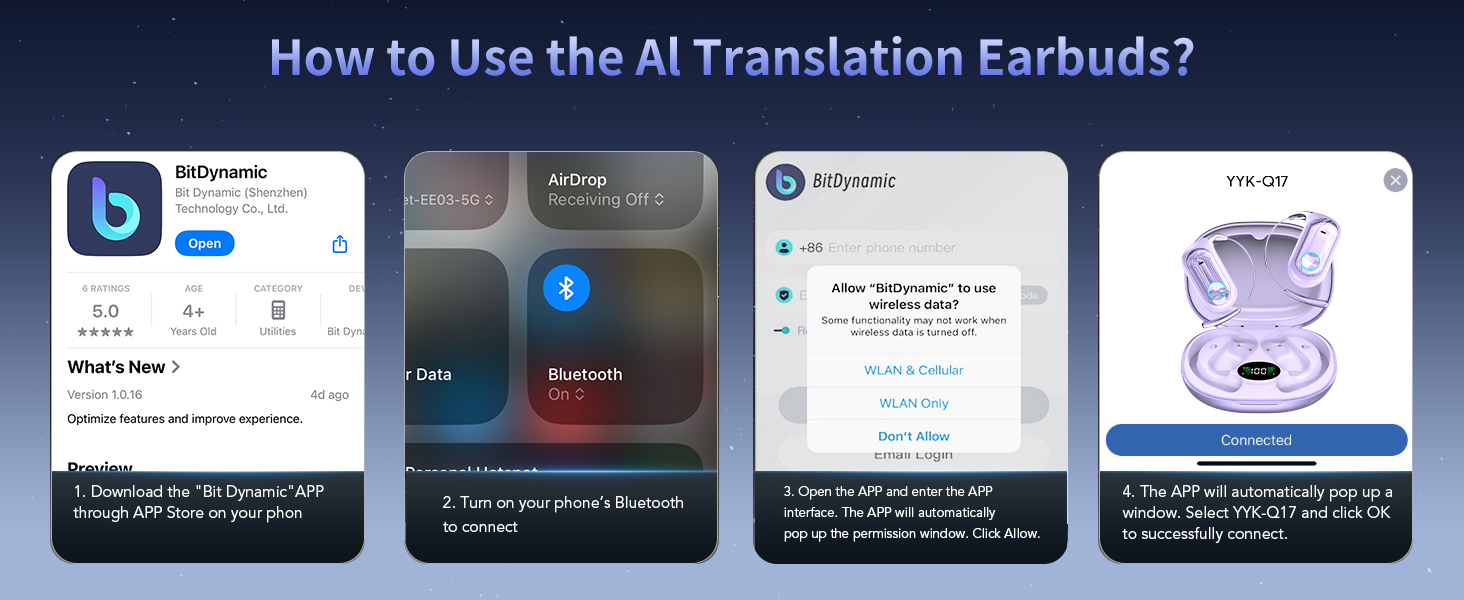 ear bud translator device all languages