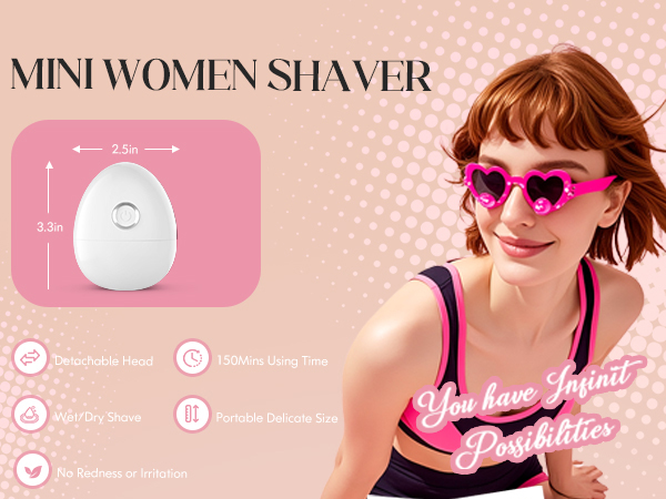 little and cute electric shaver for women