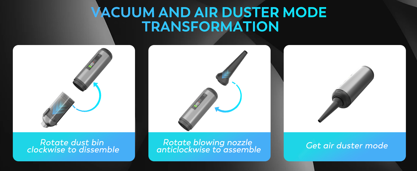 KedeeSparkle Cordless Car Vacuum Cleaner