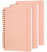 Utron 3 PCS Small Spiral Notebook 5x7, Notebooks for Note Taking, Pink Spiral Journal Notebook, W...