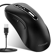 memzuoix Wired Mouse, USB Computer Mouse 1200 DPI Mobile Optical Mouse Ergonomic Design Computer ...