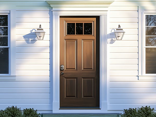 keyless entry door lock with handle