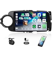[4+128GB] Android 15 Car Radio Stereo for Toyota Yaris 2012-2017 with Wireless CarPlay Android Au...