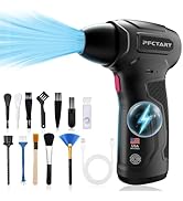 Compress Air Duster, 200000RPM Electric Air Duster with Brushless Motor, Roller Adjustment, Recha...
