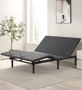 Zinus Nadia Adjustable Bed Frame, Electric Reclining Platform Bed Base, 5-Function Wireless Remot...