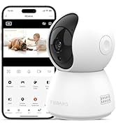 TUGARD Security Camera,2MP 355° Indoor Camera for Pet &amp; Baby,Home Security with Phone App, Motion...