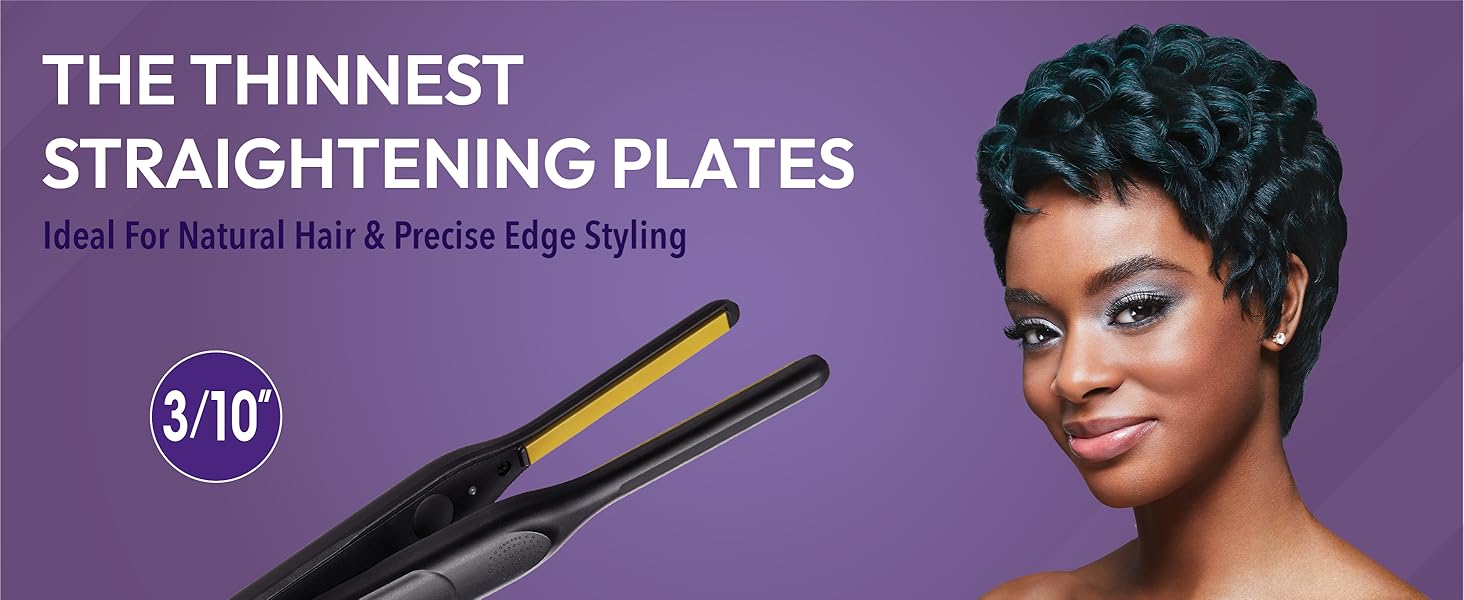 1/2 inch small edge 3/10 irons hot comb tools 3/4 smallest blow dryer travel pixie cut wig supplies