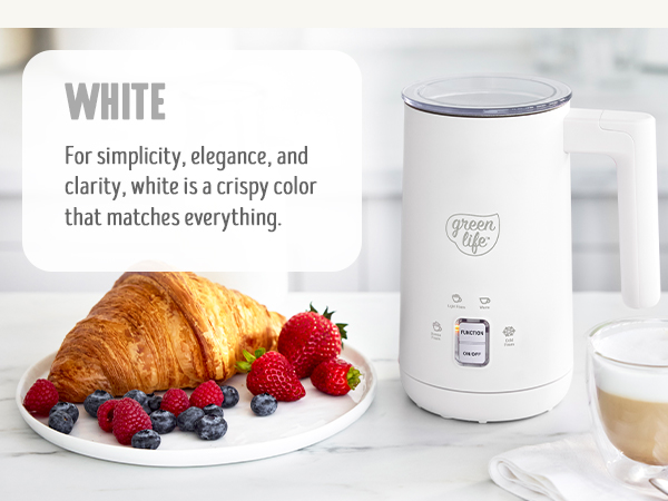 GreenLife, Ceramic Nonstick, PFAS-Free, Non-Toxic, Electrics, Milk Frother