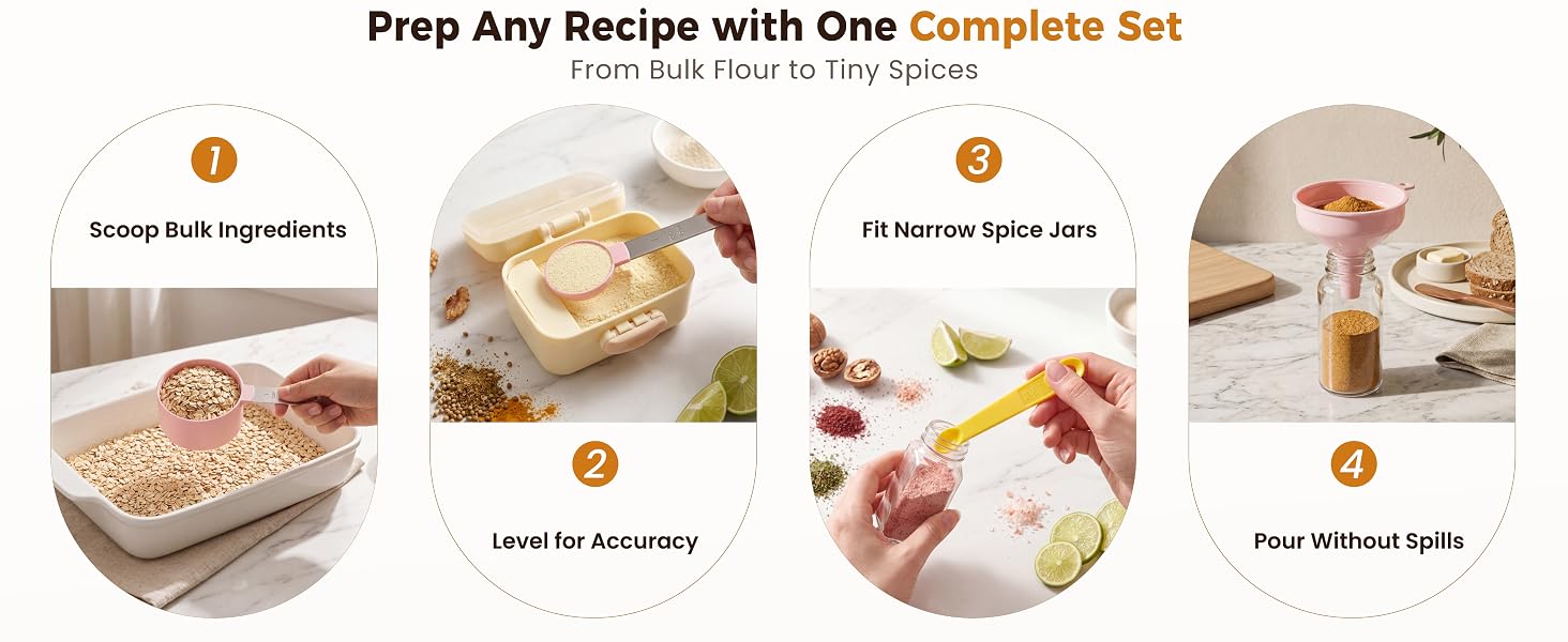 Measuring Cups and Spoons Set