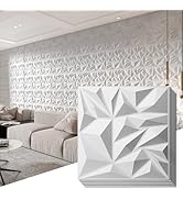 Art3d 33-Pack 3D Wall Panels for Interior Wall Decor, Modern Diamond Textured Accent Wall Panelin...