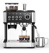 (2026 Upgrade) Espresso Machine with Grinder, Expresso Coffee Machines with Built-in Anti-Clog Co...