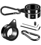 BONWIN Flag Pole Rings, 1" Spinning Flagpole Ring Clips, 2 Pcs Aluminum Alloy &amp; Steel 360° Rotati...