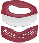 Urbanstrive Heavy Duty Stainless Steel Pizza Cutter with Cover, Super Sharp Blade Pizza Knife Piz...
