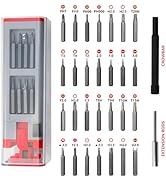 30 in 1 Precision Screwdriver Set,Magnetic Screwdriver Bits,Precision Screwdriver Kit Repair Tool...