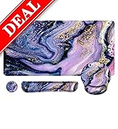 LATEEFAH Desk Mat, 4 in 1 Extended Gaming Mouse Pad+Keyboard Wrist Rest+Mouse Pad Wrist Support, ...