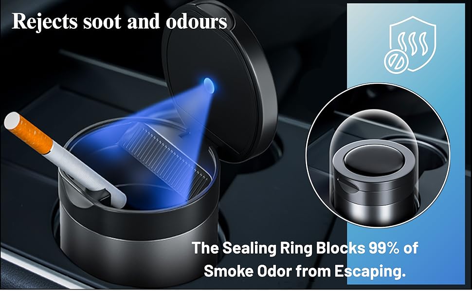 car ashtrays for cup holder smell proof