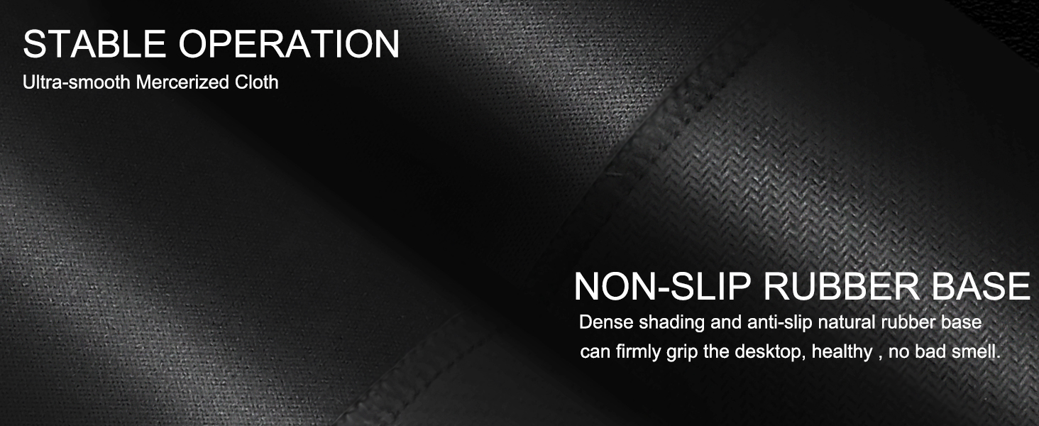 Extended Gaming Mouse Pad with Stitched Edges,