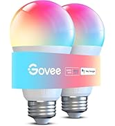 Govee Smart Light Bulbs 1200 Lumens, Color Changing Light Bulbs RGBWW Dimmable, Works with Alexa ...