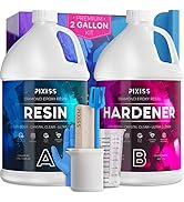 Epoxy Resin Crystal Clear Casting Resin for Epoxy and Resin Art | Pixiss Brand Easy Mix 2 Gallon ...