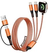 Jogrytece Travel Charger for iWatch, 3 in 2 Multi Charging Cable/Cord with IP/USB C/iWatch Charge...