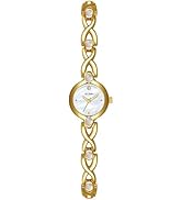 Gosasa Elegant Pearl Women’s Dress Watch, Gold Bracelet, Petite Oval Mother-of-Pearl Dial, Quartz...