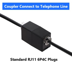 coupler to telephone line