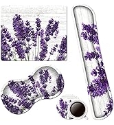 Ergonomic Keyboard Wrist Rest Pad+ Butterfly Wrist Support Cushion+ Square Mouse Pad+ Cup Coaster...