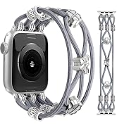 JR.DM Beaded Bracelet Women Compatible with Apple Watch Bands 40mm 45mm 44mm 41mm 38mm 42mm 46mm ...