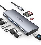 USB C Hub, Acodot 9 in 1 USB C to 4K@60HZ HDMI Multiport Adapter, 3 USB 3.0 Ports, SD/TF Card Rea...