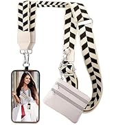 XANGNIER Clip and Go Strap for Phone with Wallet Crossbody, Phone Strap with Zippered Wallet, Adj...