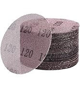 VEVOR 5-inch Mesh Abrasive Sanding Discs, 50PCS 120 Grit Anti-Clogging Ceramic Sandpapers Dust Fr...