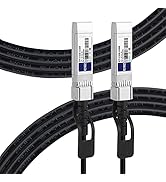 FLYPROFiber 10G SFP+ DAC Twinax Cable, 5M/16.4ft Passive Direct Attach Copper Twinax Cable for Ci...