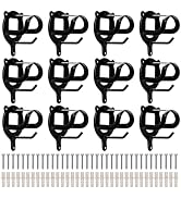 Cididu 12 Counts Horse Bridle Rack, Metal Bridle Hooks Bracket, Bridle Holder Wall Mount with Tub...