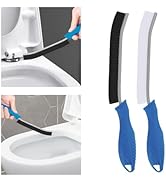 TQRR Toilet Brush, 2 Pcs Bathroom Cleaning Brush, Toilet Scrubber, Deep Toilet Bowl Brush with Ha...