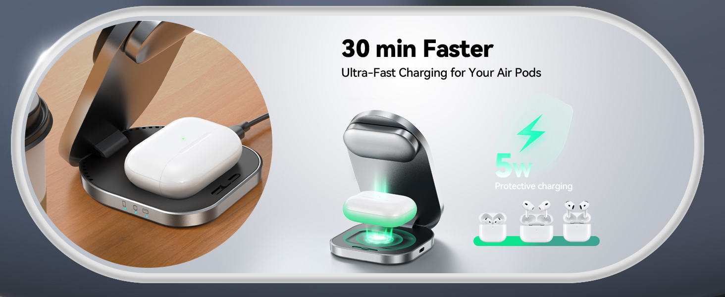 3 in one charger iphone watch and airpods airpod charger phone watch airpod charger 