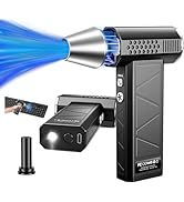 YUHUO Compressed Air Duster, 370000RPM Electric Air Duster with LED Light, 4-Gear Adjustable Mini...