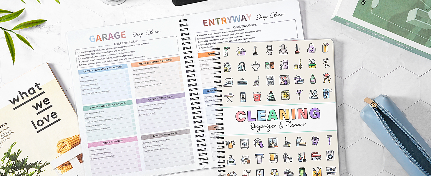 adhd cleaning planner adhd planner daily planner chore chart work planner organizer notebook