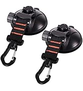 REDCAMP Heavy Duty Suction Cup Anchor with Securing Hook Tie Down, Camping Tarp Accessory as Car ...