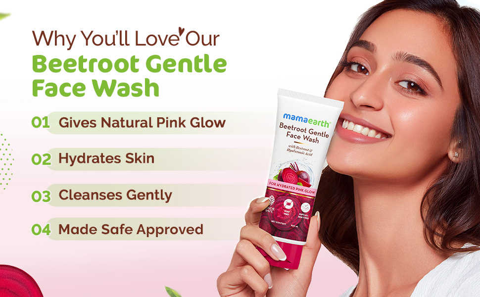 MAMAEARTH Beetroot Face Wash
